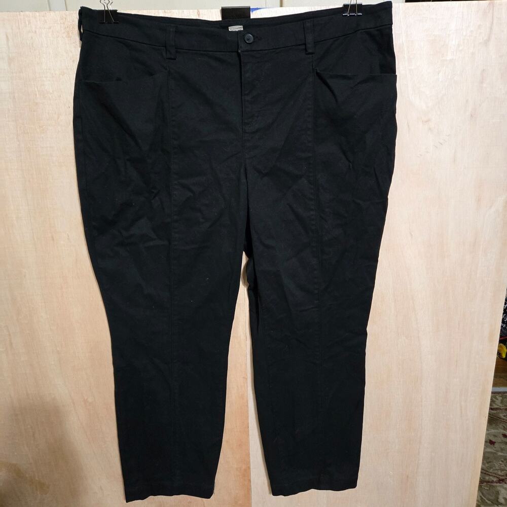 Duluth Relaxed Fit Straight Leg Black Jeans Womens#3237-18 Size 20 Casual Work